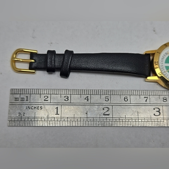 United States Conference Of Catholic Baptists Gold Tone Watch New Battery - Picture 8 of 11